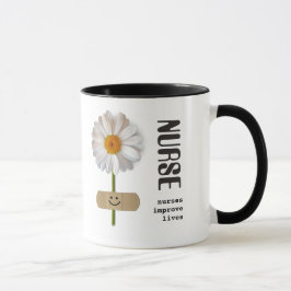Caneca Enfermeiras melhoram vidas. Nome Personalizado da