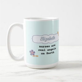 Caneca Enfermeiro de anjo de ursinho bonito