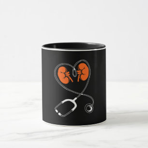 Caneca Enfermeiro de diálise tecnológica do Heart Love