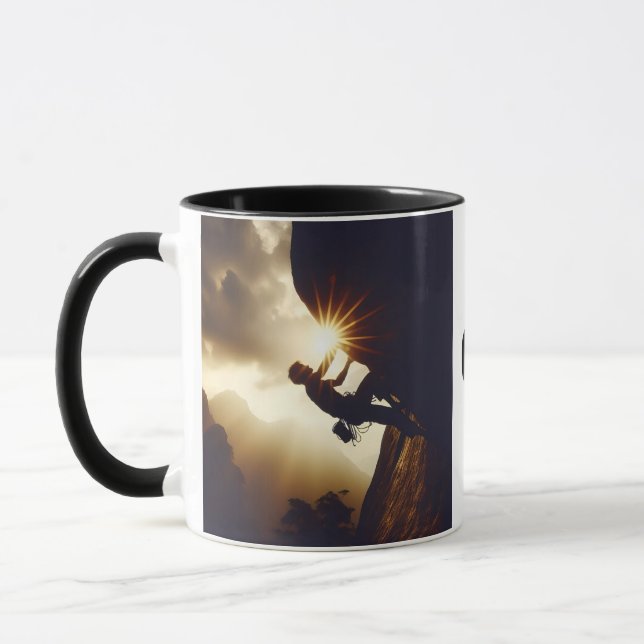 Caneca Enfrentem as dificuldades com coragem que o sucess (Esquerda)