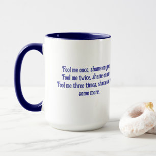 Caneca ENGANE-ME UMA VEZ por Jeff Willis Art
