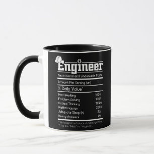 Caneca Engenharia de Homens de Definição de engenheiro En