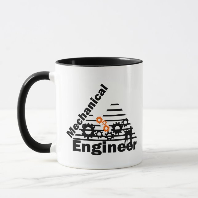 Caneca Engenharia Mecânica Engenheiro Divertido (Esquerda)