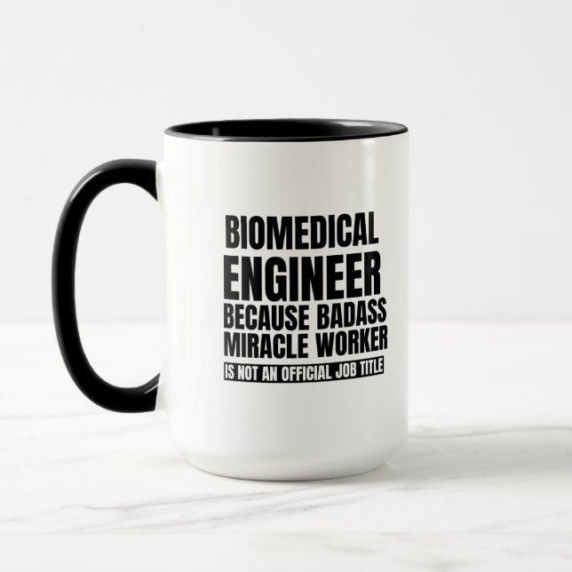 Caneca engenheiro biomédico porque um mau milagre (Esquerda)