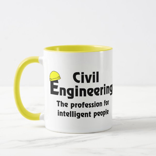Caneca Engenheiro Civil Inteligente (Esquerda)