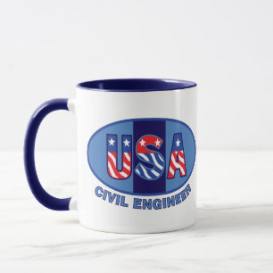 Caneca Engenheiro Civil Patriótico