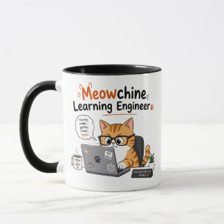 Caneca Engenheiro de Aprendizado de Máquina Gato
