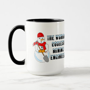 Caneca Engenheiro de Mineração Mais Legal Snowman