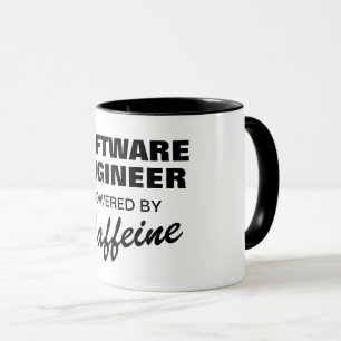 Caneca Engenheiro de software equipado com café engraçado
