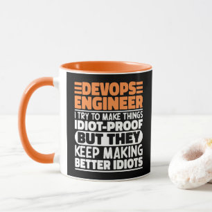 Caneca Engenheiro Devops I Tento Tornar as Coisas Engraça