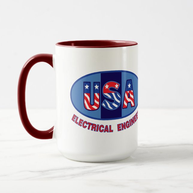 Caneca Engenheiro elétrico patriótico (Esquerda)
