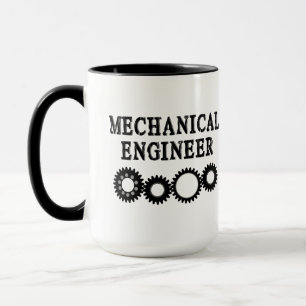 Caneca Engenheiro Mecânico Engrenagens