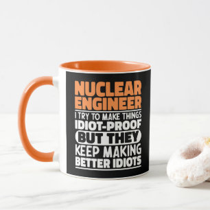 Caneca Engenheiro Nuclear Eu Tento Engraçado Dizer As Coi