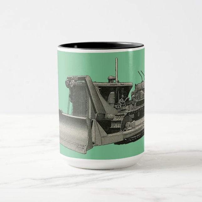 Caneca Engenheiro OPERACIONAL VINTAGE BULLDOZER PERSONALI (Centro)