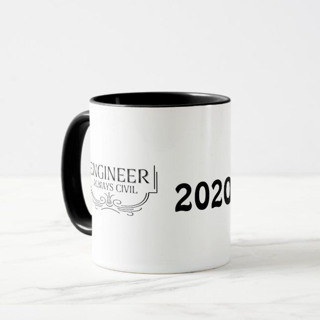 Caneca Engenheiro sempre civil (Frente Esquerda)