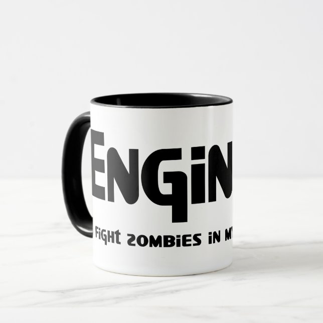 Caneca Engenheiro Zombie Fighter (Frente Esquerda)