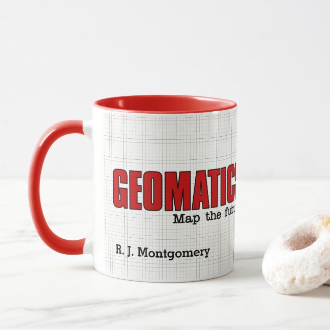 Caneca Engenheiros engraçados de geometria mapeiam o futu (Com Donut)