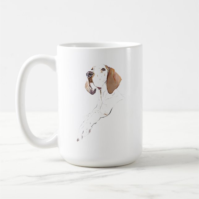 Caneca English Pointer – Caneca de Café para Mãe d (Esquerda)
