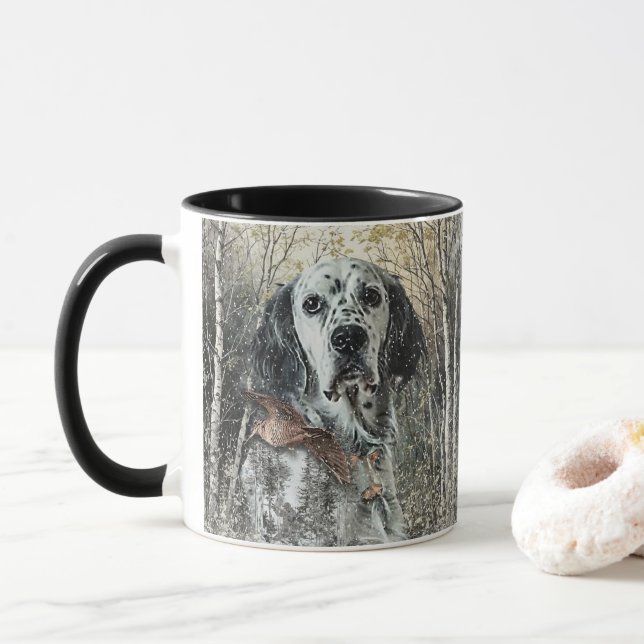 Caneca English Setter  (Com Donut)