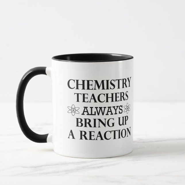 Caneca Engraçada citação sobre professor de química (Esquerda)