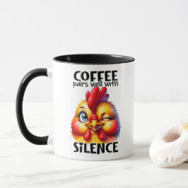 Caneca Engraçada Coffee Testemunha de Frango Testemunha C