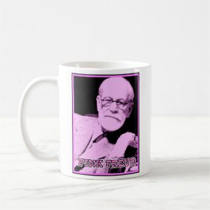Caneca engraçada cor-de-rosa de Freud