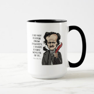 Caneca engraçada das citações de Edgar Allan Poe