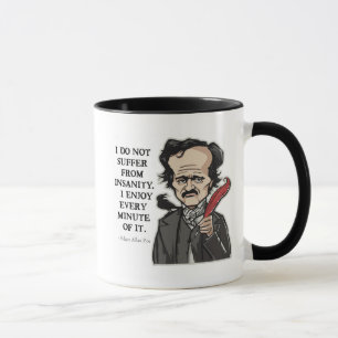 Caneca engraçada das citações de Edgar Allan Poe