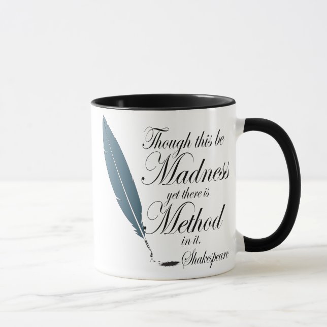 Caneca engraçada das citações de Shakespeare (Direita)
