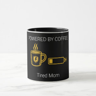 Caneca Engraçada de Café para Pais Cansados