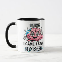 Caneca Engraçada de Carregamento do Cérebro – Eu V