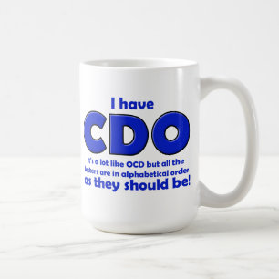 Caneca engraçada de CDO OCD