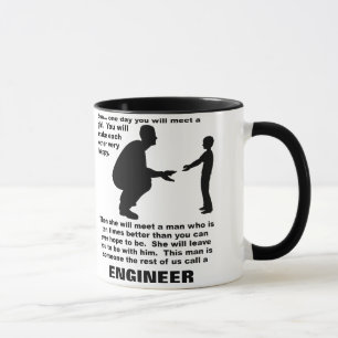 Caneca Engraçada de Engenheiro com Conselhos Pater