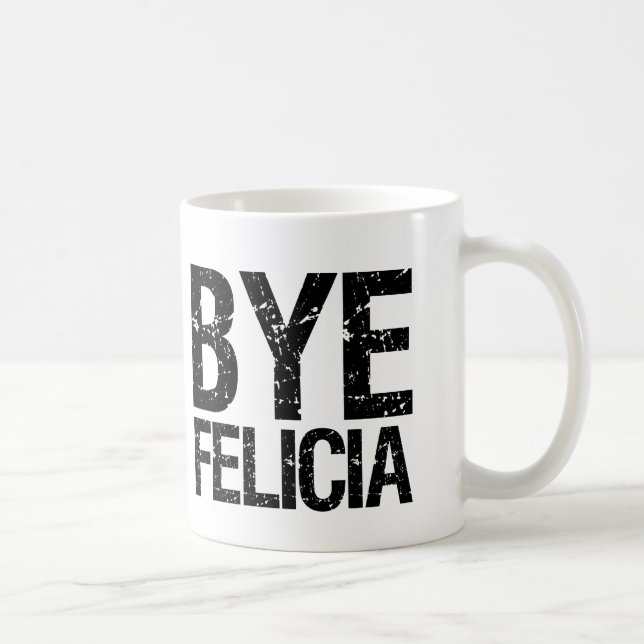Caneca engraçada de Felicia do adeus (Direita)