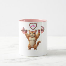 Caneca Engraçada de Gato de Academia para Mãe – Pr