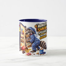 Caneca Engraçada de Guaxinim Especialista em Lanch