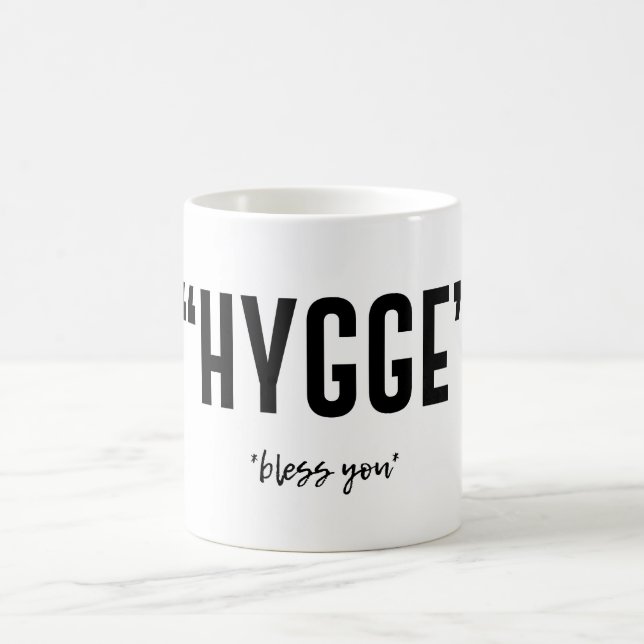 Caneca engraçada de Hygge (Centro)
