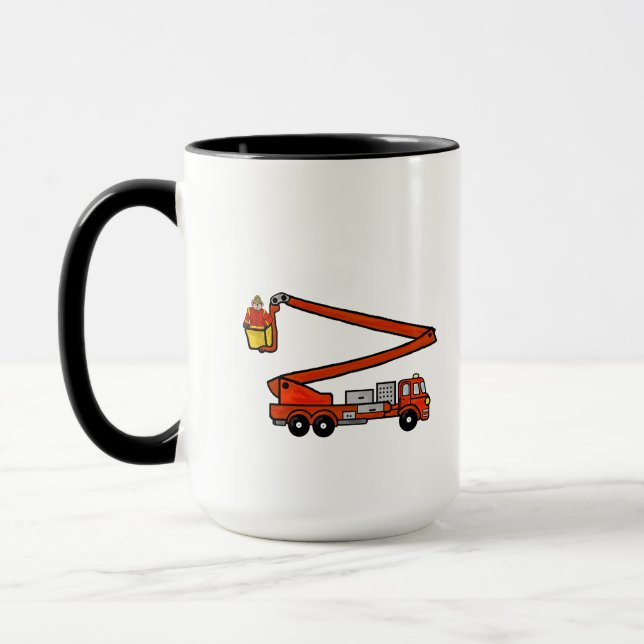 Caneca Engraçada do Bombeiro Personalize! (Esquerda)