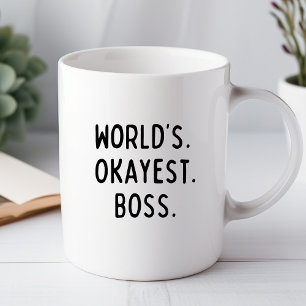Caneca Engraçada do Chefe Mais ou Menos do Mundo