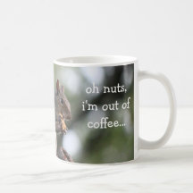 Caneca engraçada do esquilo, oh os loucos, eu sou