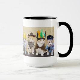 Caneca engraçada do gato
