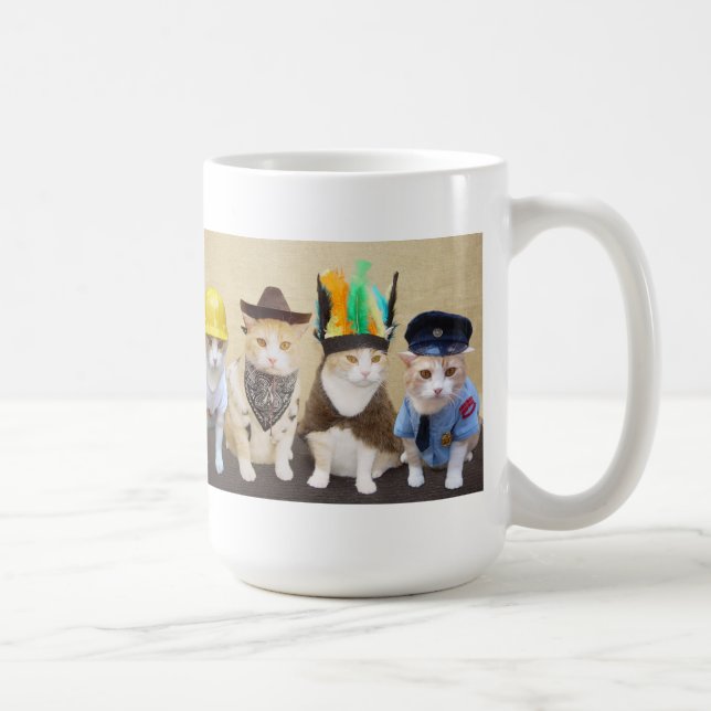 Caneca engraçada do gato (Direita)