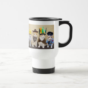 Caneca engraçada do gato