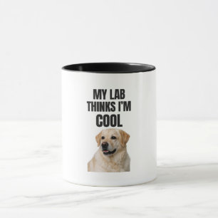 Caneca Engraçada do Labrador: Meu Lab Acha que Sou