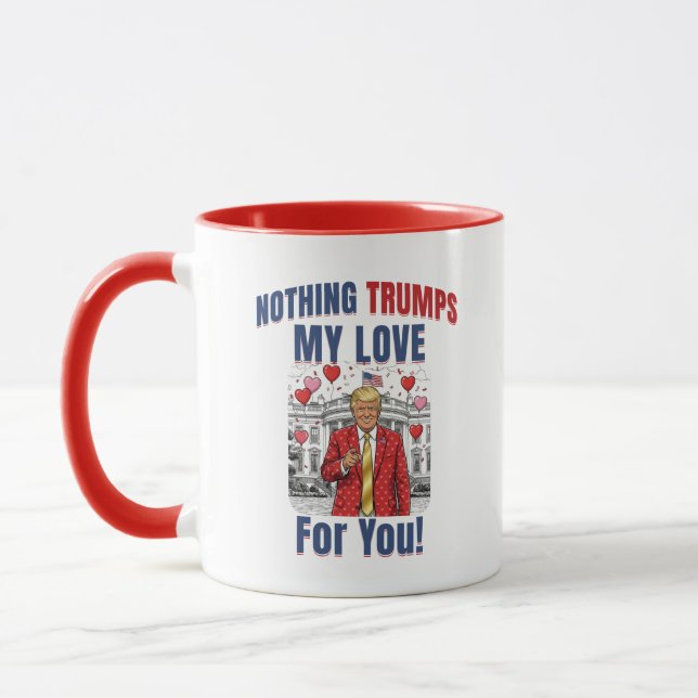 Caneca Engraçada do Trump | Presente do Dia dos Na (Esquerda)