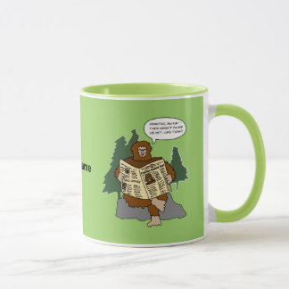 Caneca engraçada dos desenhos animados de Bigfoot