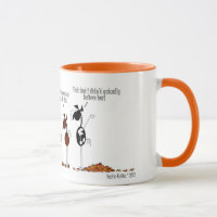 Caneca engraçada dos desenhos animados do cavalo