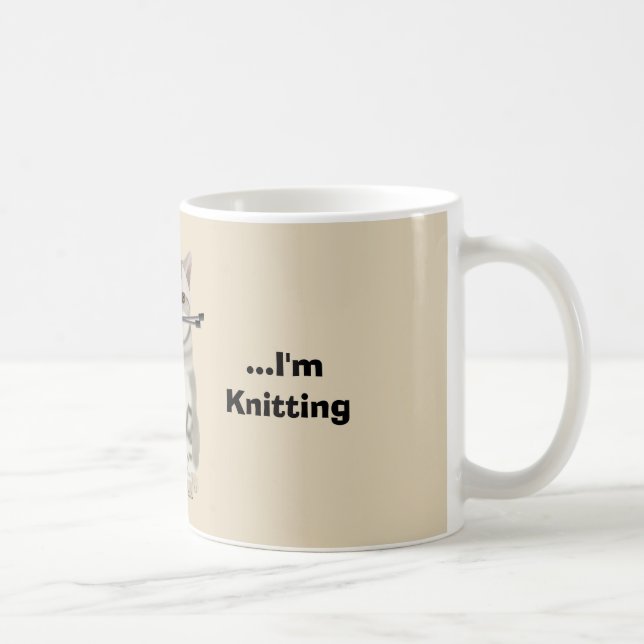 Caneca engraçada dos Knitters (Direita)