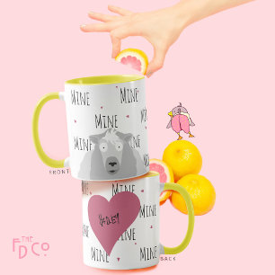 Caneca Engraçada Engraçada "Mina" Ovelhas Adoram Pun