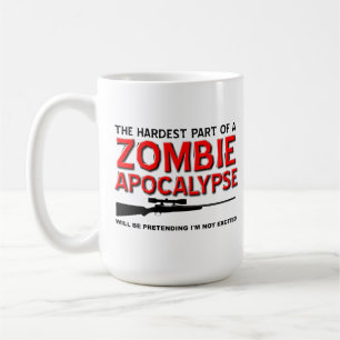 Caneca engraçada Excited do apocalipse do zombi
